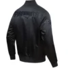 New England Patriots Triple Black Satin Varsity Jacket - Image 2
