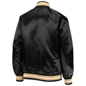 Alternative view of New Orleans Saints Lightweight Satin Full-Snap Varsity Jacket