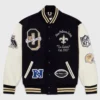 New Orleans Saints Full-Snap OVO Wool & Leather Varsity Jacket