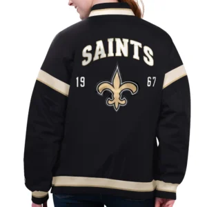 Alternative view of New Orleans Saints Starter Women’s Tournament Satin Varsity Jacket
