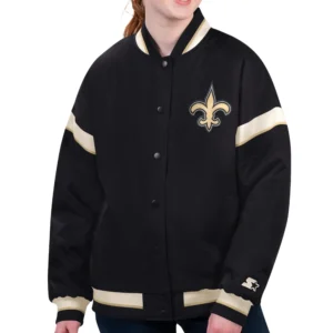 New Orleans Saints Starter Women’s Tournament Satin Varsity Jacket