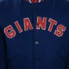 New York Giants Letterman 1932 Authentic Royal Blue Varsity Jacket - Image 4