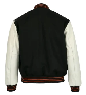 Alternative view of New York Giants Letterman 1951 Authentic Black Wool & Leather Varsity Jacket