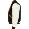 New York Giants Letterman 1951 Authentic Black Wool & Leather Varsity Jacket - Image 3