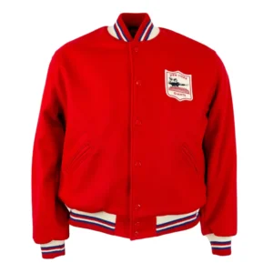 New York Giants Letterman 1961 Authentic Red Wool Varsity Jacket