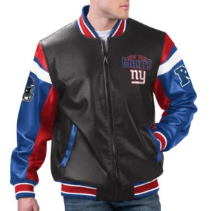 New York Giants G-III Sports by Carl Banks Full-Zip Leather Jacket