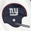 New York Giants Starter Lead Off Throwback Full-Snap White & Navy Varsity Jacket - Image 3