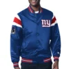 New York Giants Starter Full-Snap Satin Varsity Jacket