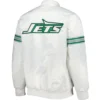 New York Jets Starter The Power Forward Vintage Full-Snap Satin Varsity Jacket - Image 2
