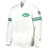 New York Jets Starter The Power Forward Vintage Full-Snap Satin Varsity Jacket