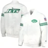 New York Jets Starter The Power Forward Vintage Full-Snap Satin Varsity Jacket - Image 3