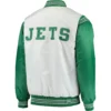 New York Jets The Enforcer Historic Logo Full-Snap Satin Varsity Jacket - Image 2