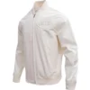 New York Jets Pro Standard Neutral Full-Zip Satin Varsity Jacket