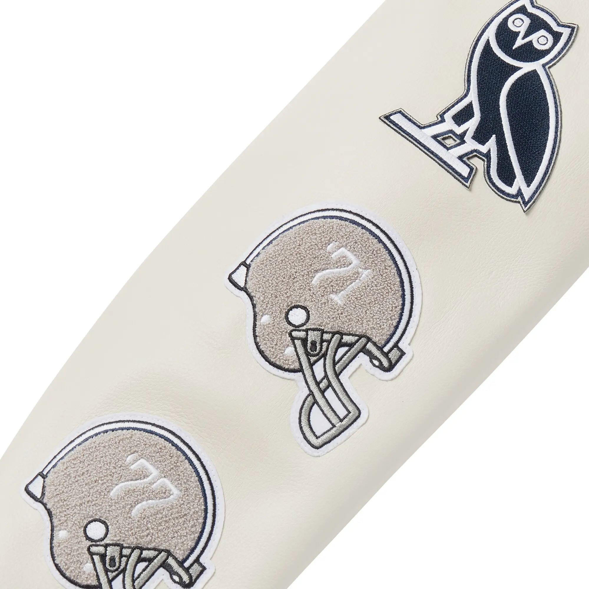 OVO Dallas Cowboys Wool/Leather Full-Snap Varsity Jacket - Image 5