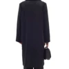 Perryiw Double Breasted Full Black Wool Coat - Image 4