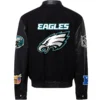 Philadelphia Eagles Jeff Hamilton Wool & Leather Varsity Jacket