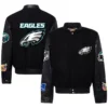 Philadelphia Eagles Jeff Hamilton Wool & Leather Varsity Jacket