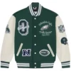 Philadelphia Eagles Full-Snap OVO Wool & Leather Varsity Jacket