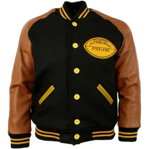 Pittsburgh Steelers 1932 Authentic Wool & Leather Varsity Jacket