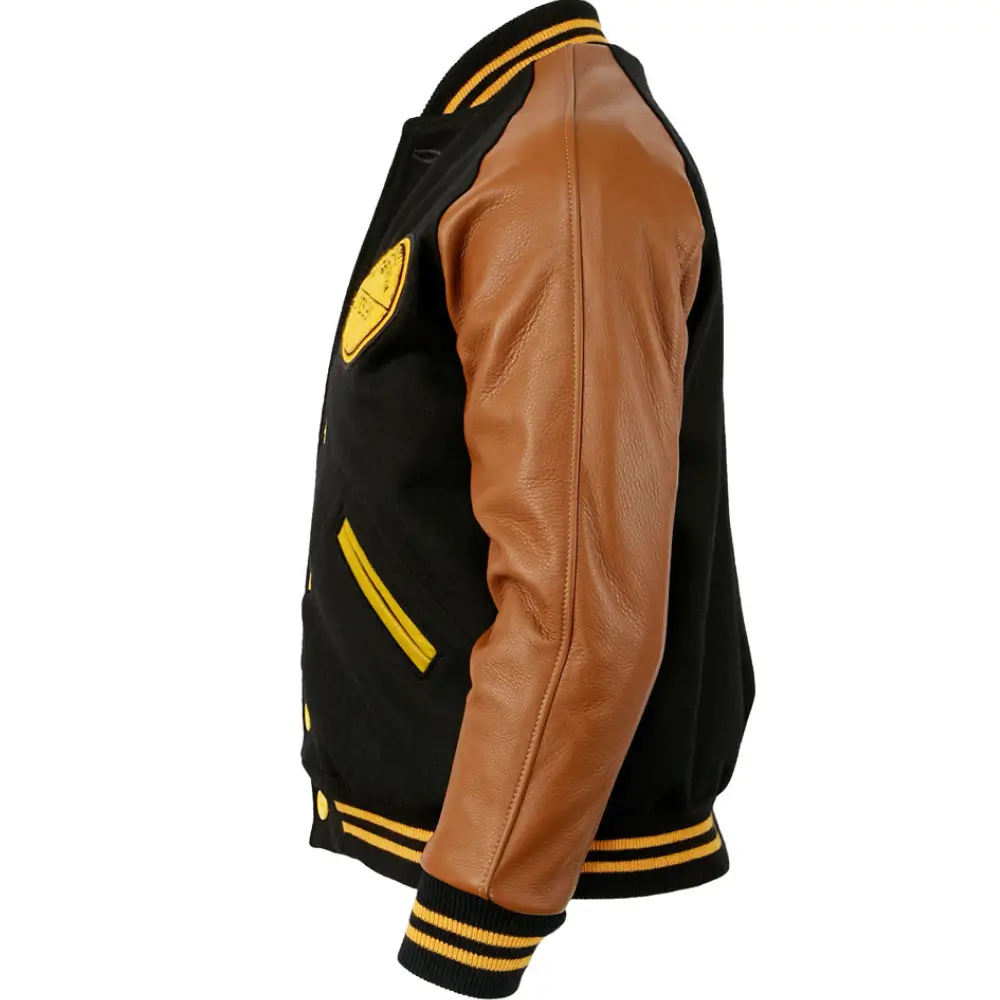 Pittsburgh Steelers 1932 Authentic Wool & Leather Varsity Jacket - Image 3