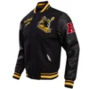 Pittsburgh Steelers Retro Classic Black Wool & Leather Varsity Jacket - Image 3