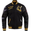 Pittsburgh Steelers Retro Classic Black Wool & Leather Varsity Jacket