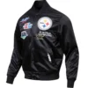 Pittsburgh Steelers Team Players Players Satin Varsity Jacket