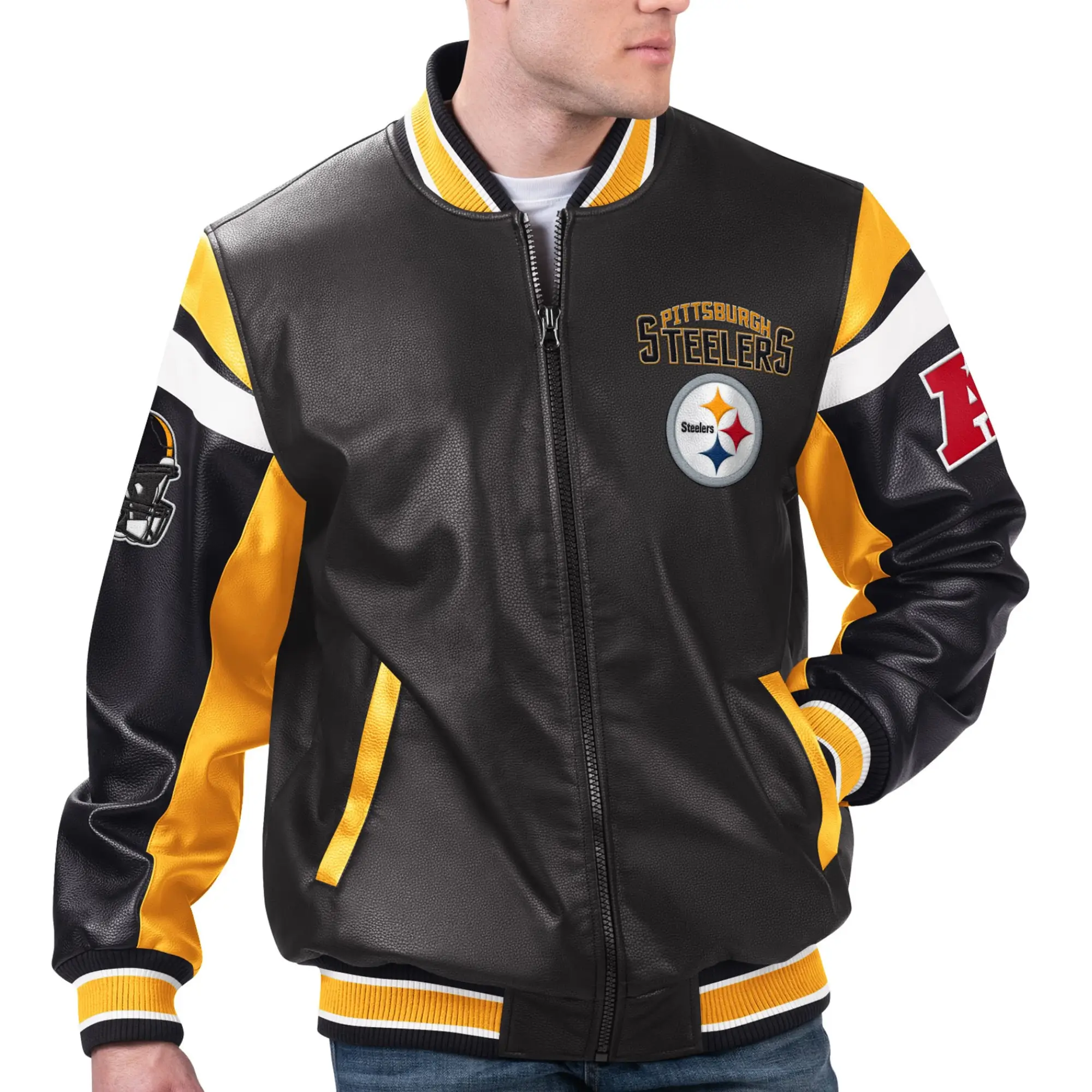 Pittsburgh Steelers G-III Sports by Carl Banks Full-Zip Leather 