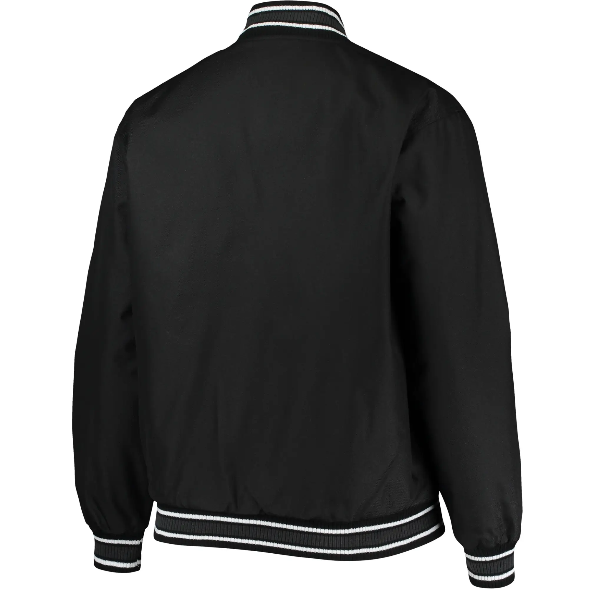 Pittsburgh Steelers One Color Satin Varsity Black Jacket - Image 2