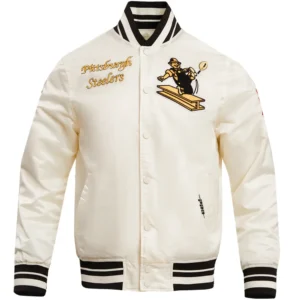 Pittsburgh Steelers Classic Satin Varsity Jacket
