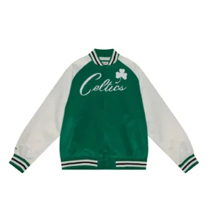 Primetime Lightweight Raglan Satin Jacket Boston Celtics