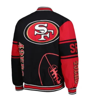 Alternative view of San Francisco 49ers Full Wool Two Tone Twill Full-Snap Jacket