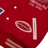 San Francisco 49ers OVO Scarlet Full-Snap Varsity Jacket - Image 4