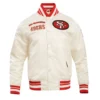 San Francisco 49ers Classic Satin Varsity Jacket