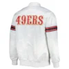 San Francisco 49ers Starter The Power Forward Full-Snap Jacket - White - Image 2
