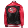 San Francisco 49ers Starter The Tradition II Full-Snap Team Jacket - Black/Red - Image 2