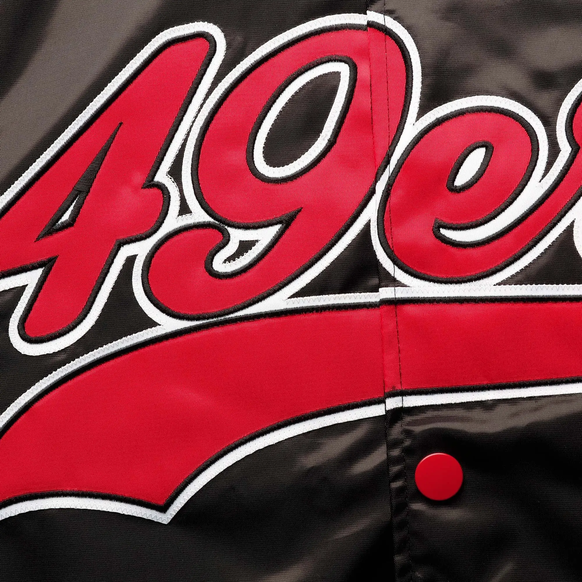 San Francisco 49ers Starter The Tradition II Full-Snap Team Jacket - Black/Red - Image 3