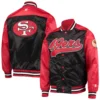 San Francisco 49ers Starter The Tradition II Full-Snap Team Jacket - Black/Red - Image 4