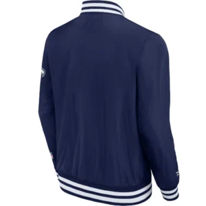 Alternative view of Seattle Seahawks Bomber Classic Vintage Satin Varsity Jacket