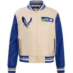 Seattle Seahawks Classic Vintage Wool & Leather Varsity Jacket