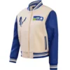 Seattle Seahawks Classic Vintage Wool & Leather Varsity Jacket - Image 3