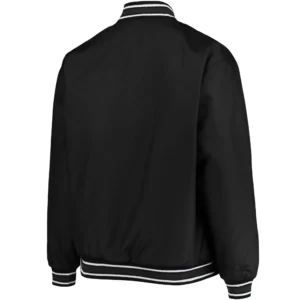 Alternative view of Seattle Seahawks One Color Black Satin Varsity Jacket