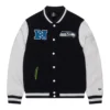 Seattle Seahawks Football Team Players Wool & Leather Varsity Jacket