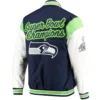 Seattle Seahawks G-III Sports by Carl Banks Satin Varsity Jacket - Image 2