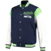 Seattle Seahawks G-III Sports by Carl Banks Satin Varsity Jacket