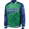 Seattle Seahawks Starter The Tradition II Football Players Satin Varsity Jacket