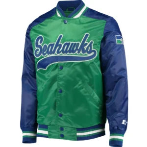 Seattle Seahawks Starter The Tradition II Football Players Satin Varsity Jacket