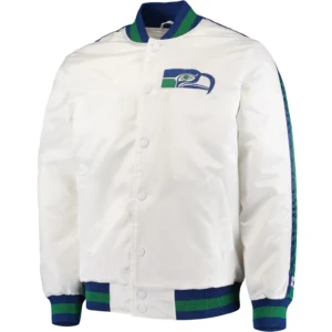 Seattle Seahawks The Offensive White Varsity Jacket