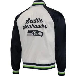 Alternative view of Seattle Seahawks Tommy Hilfiger Satin Varsity Jacket
