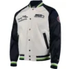 Seattle Seahawks Tommy Hilfiger Satin Varsity Jacket
